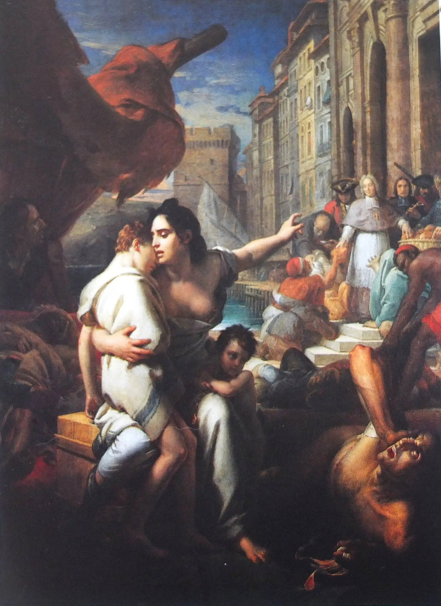Монсеньёр де Бельзюн во время чумы 1721 года в Марселе - Франсуа Жерар