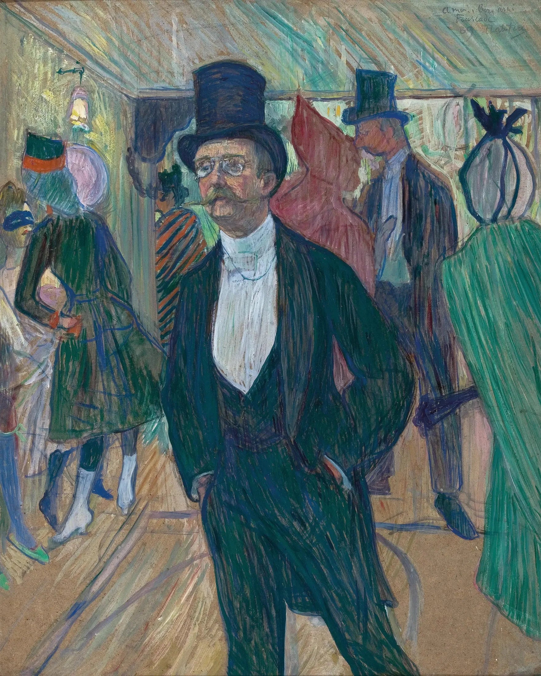 Monsieur Fourcade - Henri de Toulouse-Lautrec image 1 reproduction de peinture à l’huile