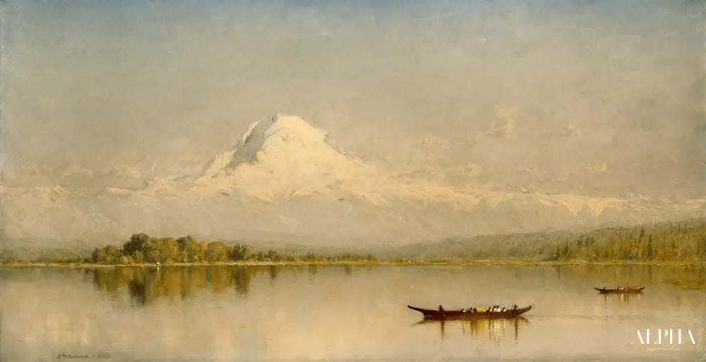 Mont Rainier, baie de Tacoma - Sanford Robinson Gifford - Reproductions de tableaux et peintures haut de gamme