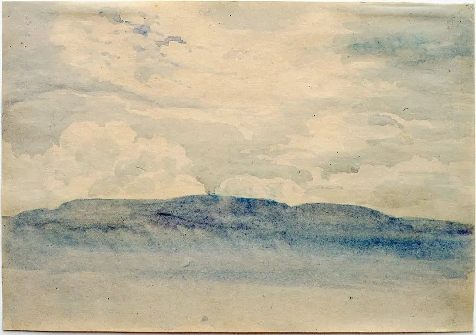 Montagne dans le brouillard matinal - Caspar David Friedrich image 1 copie peinte à la main à l’huile