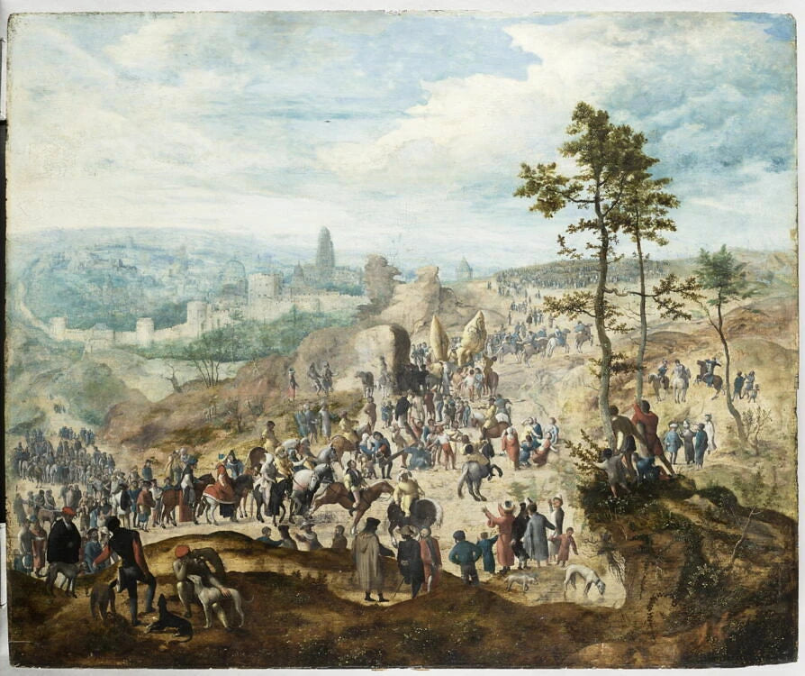 La Montée du Christ au Calvaire - Monogrammiste de Brunswick