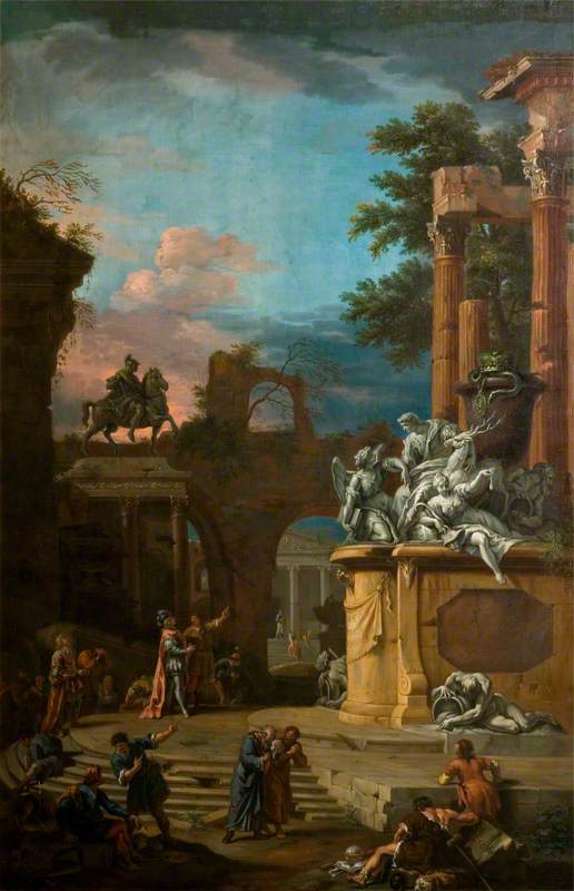 Воображаемый памятник Уильяму Кавендишу (1640–1707), 1-й герцог Девонширский - Себастьяно Риччи