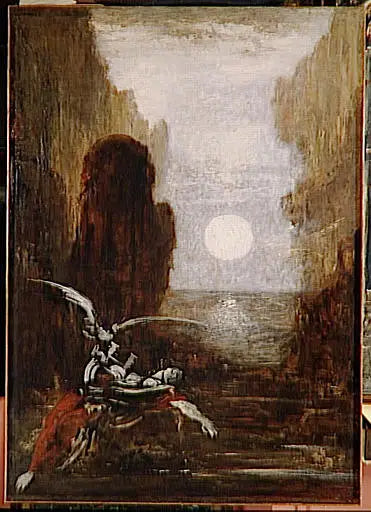 Mort de Sapho - Gustave Moreau image 1 copie peinte à la main à l’huile