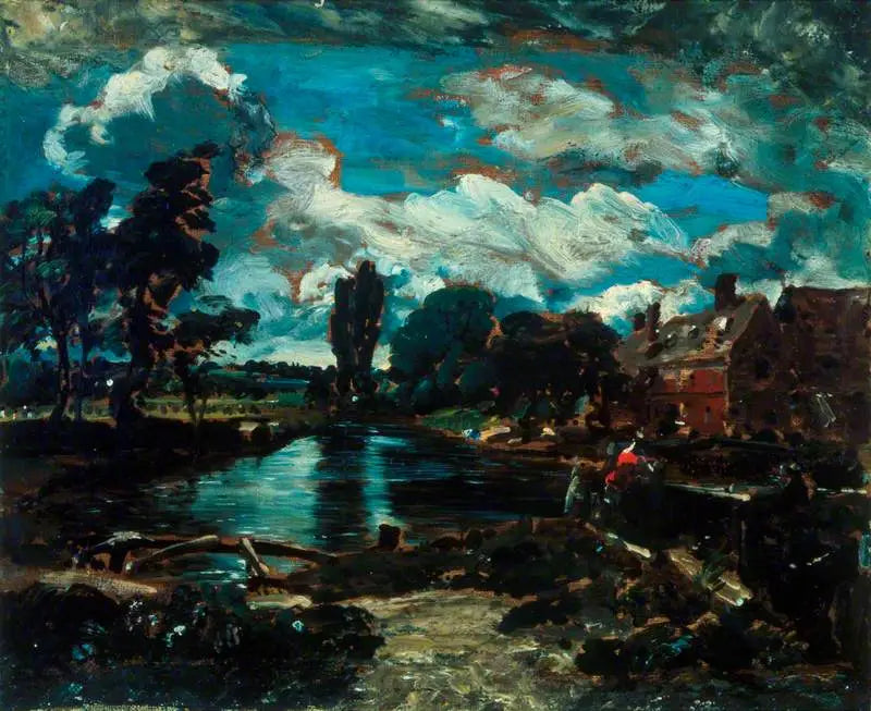 Мельница Флэтфорд у шлюза на реке Стур - Джон Констебл