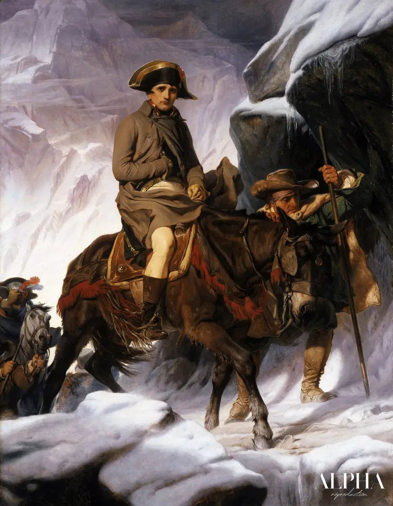 Napoléon traversant les Alpes - Paul Delaroche - Reproductions de tableaux et peintures haut de gamme