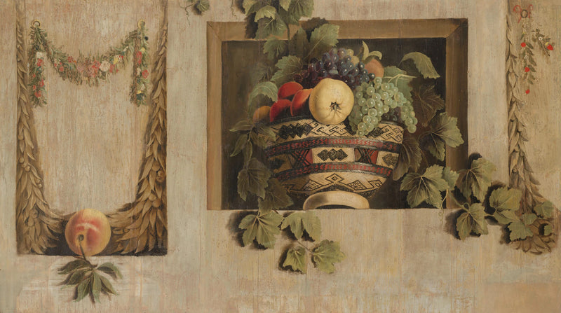 Nature morte aux fruits et guirlandes de fleurs - Jacob van Campen