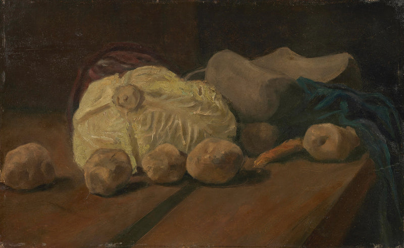 Натюрморт с капустой и деревянными башмаками - Vincent van Gogh