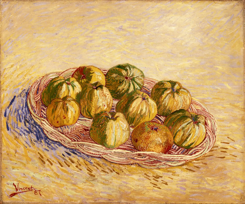 Натюрморт, корзина с яблоками - Vincent van Gogh