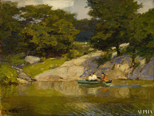 Boating in Central Park - Edward Henry Potthast - Reproductions de tableaux et peintures haut de gamme