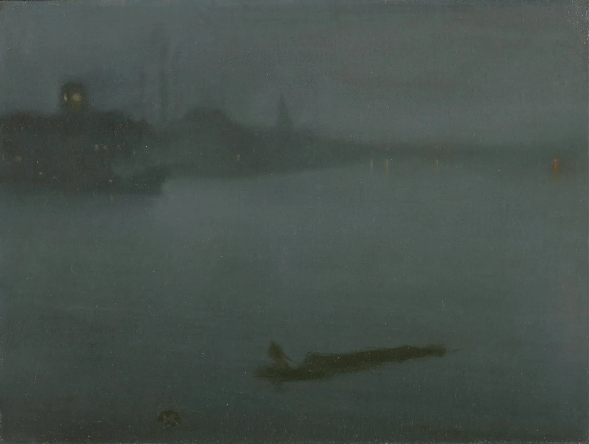 Nocturne en bleu et argent - James Abbott McNeill Whistler image 1 reproduction d’œuvre d’art à l’huile