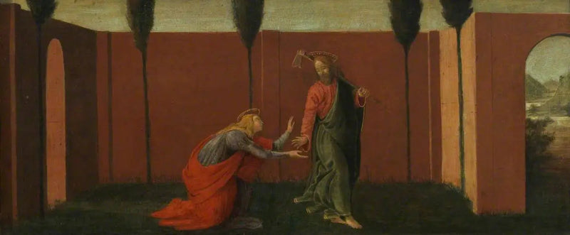 Noli me Tangere (придел, панель три) - Сандро Боттичелли