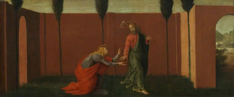 Noli me Tangere (придел, панель три) - Сандро Боттичелли