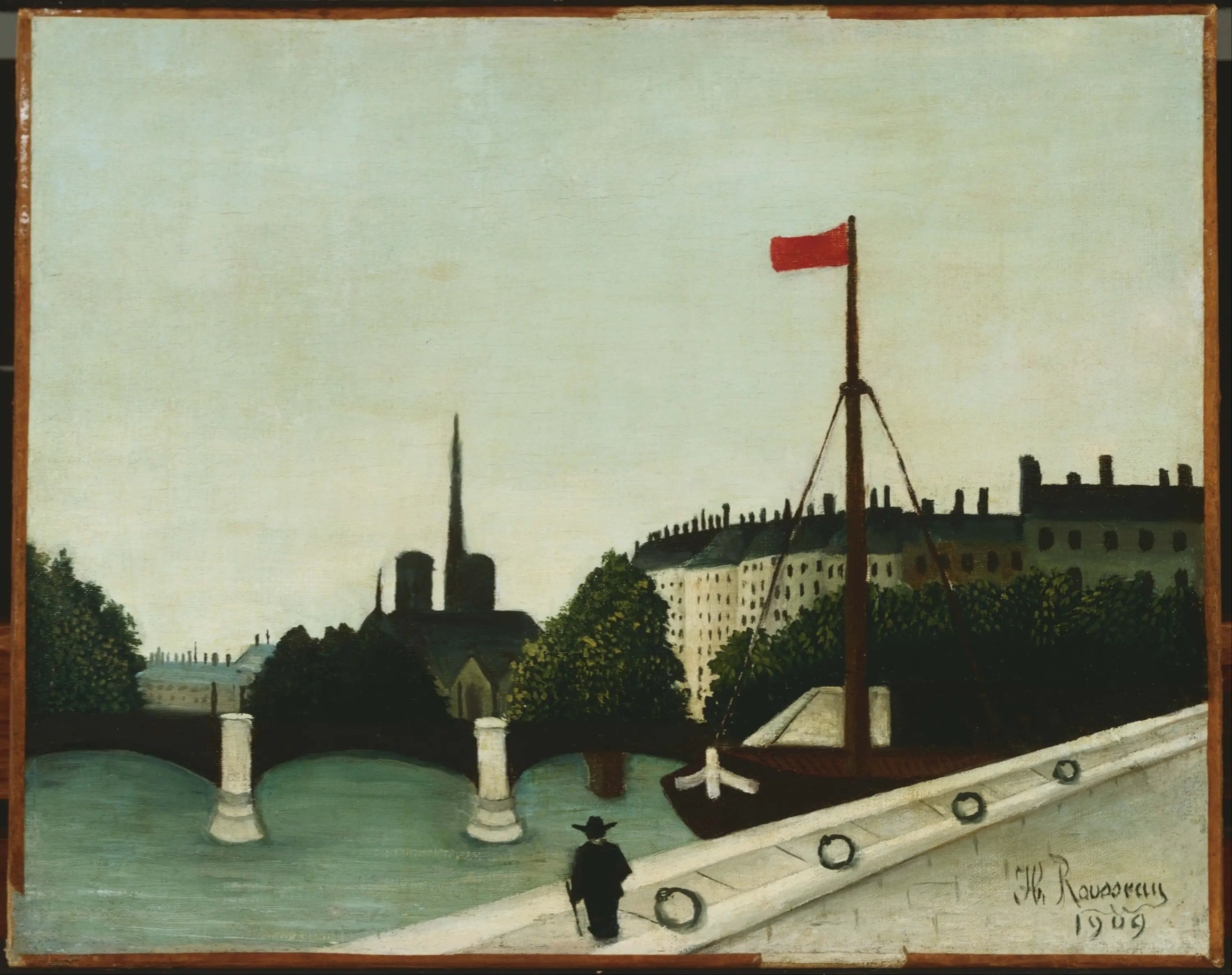 Notre-Dame vue du quai Henri IV - Henri Rousseau - Alpha Reproduction