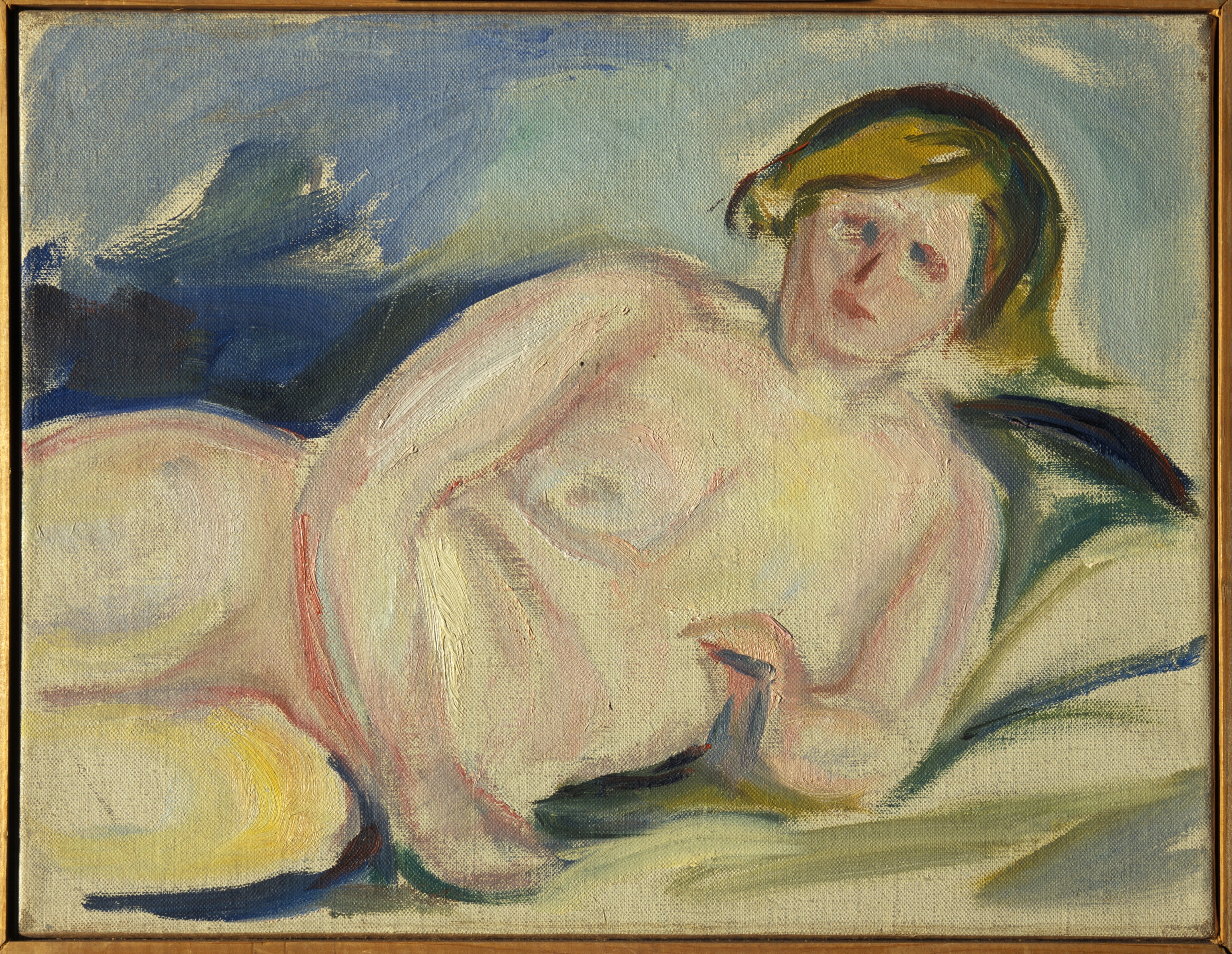 Reproduction du tableau « Nu couché - Edvard Munch » par Alpha Reproduction en peinture à l’huile