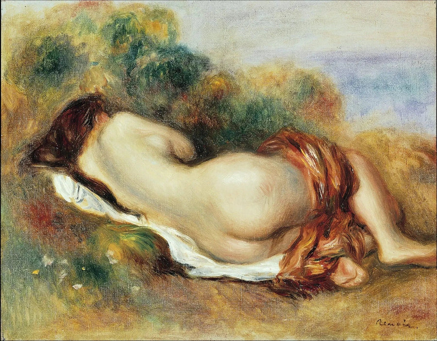 Nu couché de Pierre-Auguste Renoir, vers 1892, Norton Simon Museum M.1969.02.P – reproduction peinture à l’huile sur toile