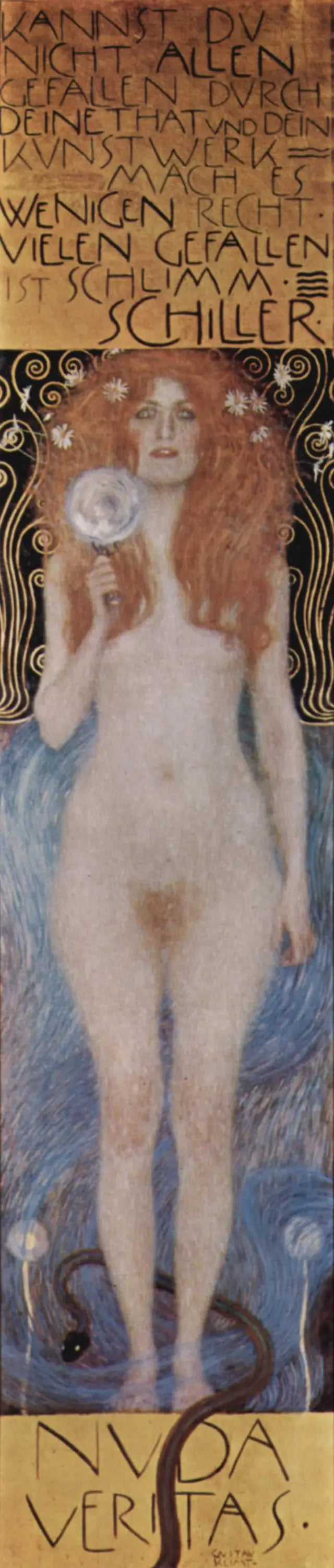 Nuda Veritas - Gustav Klimt image 1 reproduction artisanale de tableau