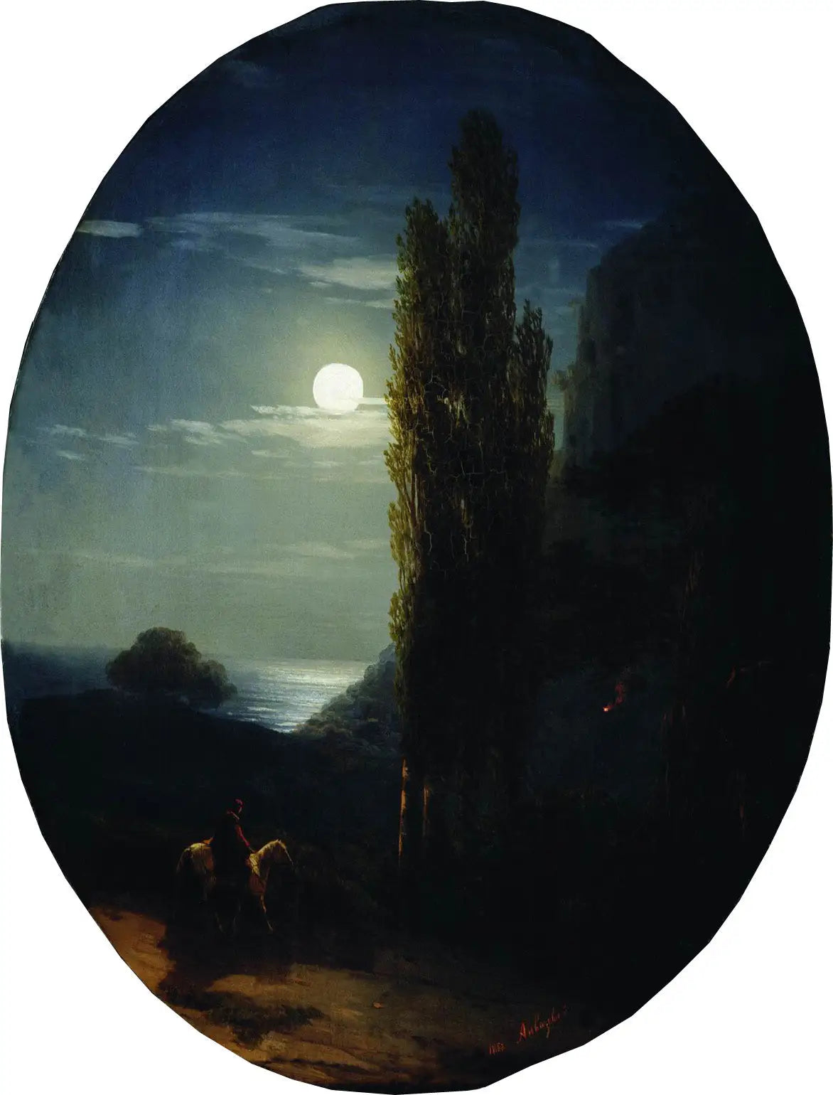 Nuit au clair de lune (1958) - Ivan Aïvazovski - Alpha Reproduction