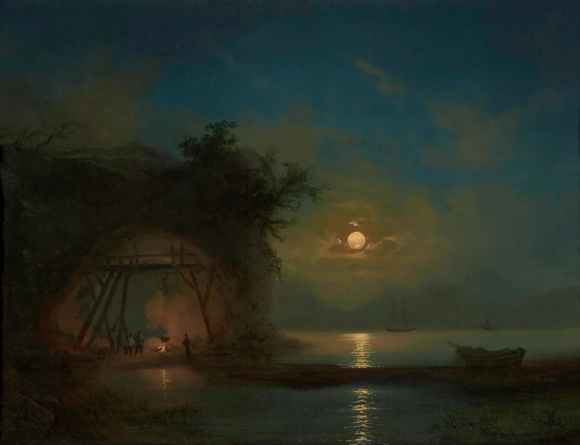Nuit au clair de lune - Ivan Aïvazovski - Alpha Reproduction