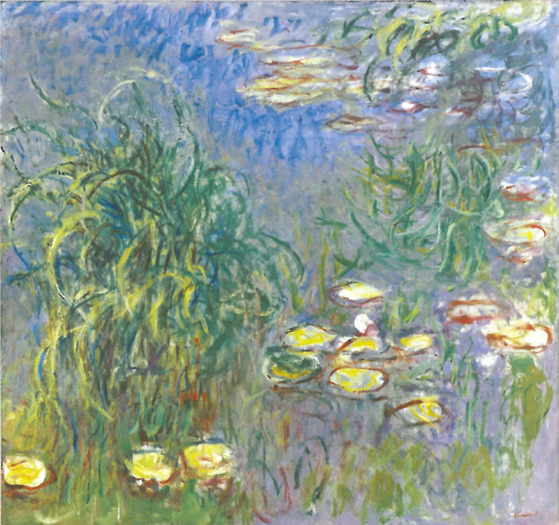 Кувшинки, букет трав, Chichu W1817 - Клод Моне