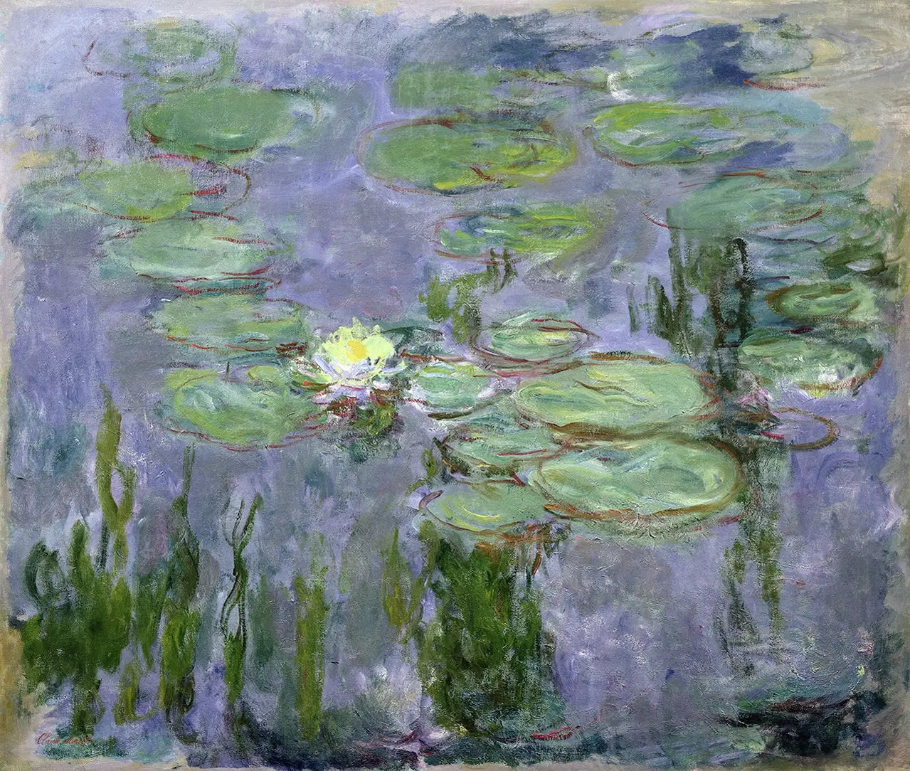 Reproduction du tableau « Nymphéas - Claude Monet » par Alpha Reproduction en peinture à l’huile