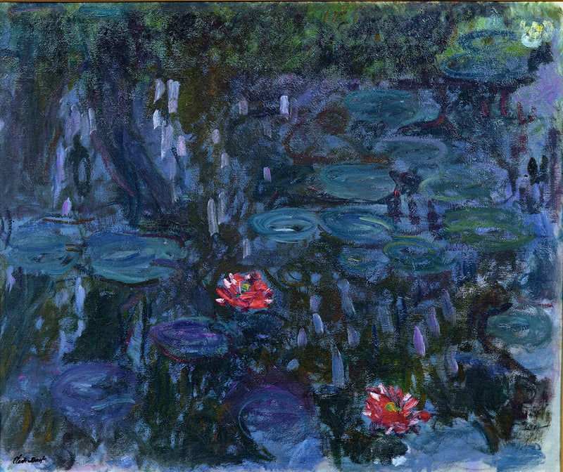 Водяные лилии, ивовые отражения, Мармоттан W1859 - Клод Моне