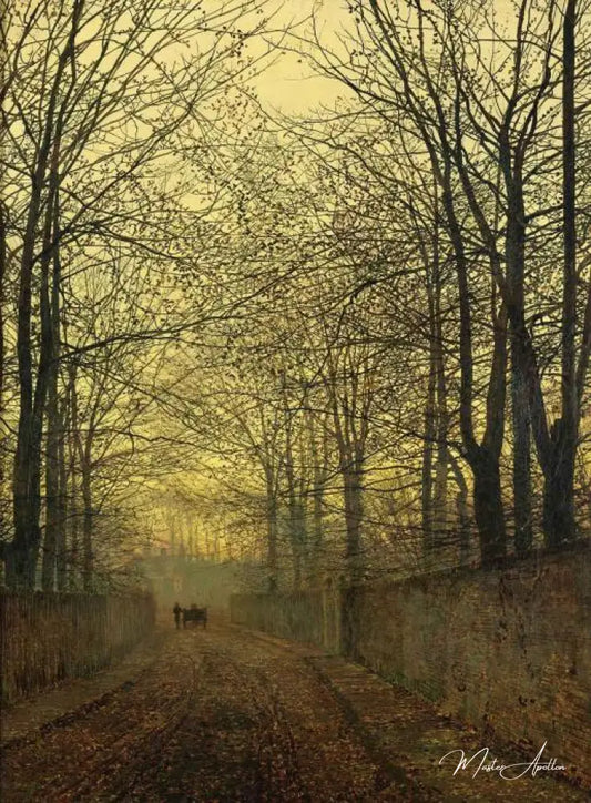 Octobre Or - John atkinson grimshaw - Reproductions de tableaux et peintures haut de gamme