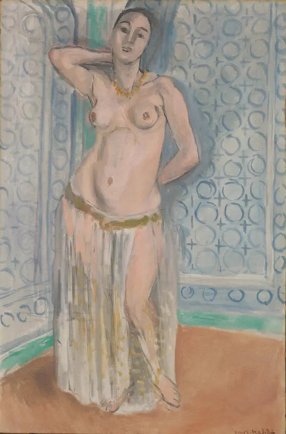 Reproduction du tableau « Odalisque bleue - Henri Matisse » par Alpha Reproduction en peinture à l’huile