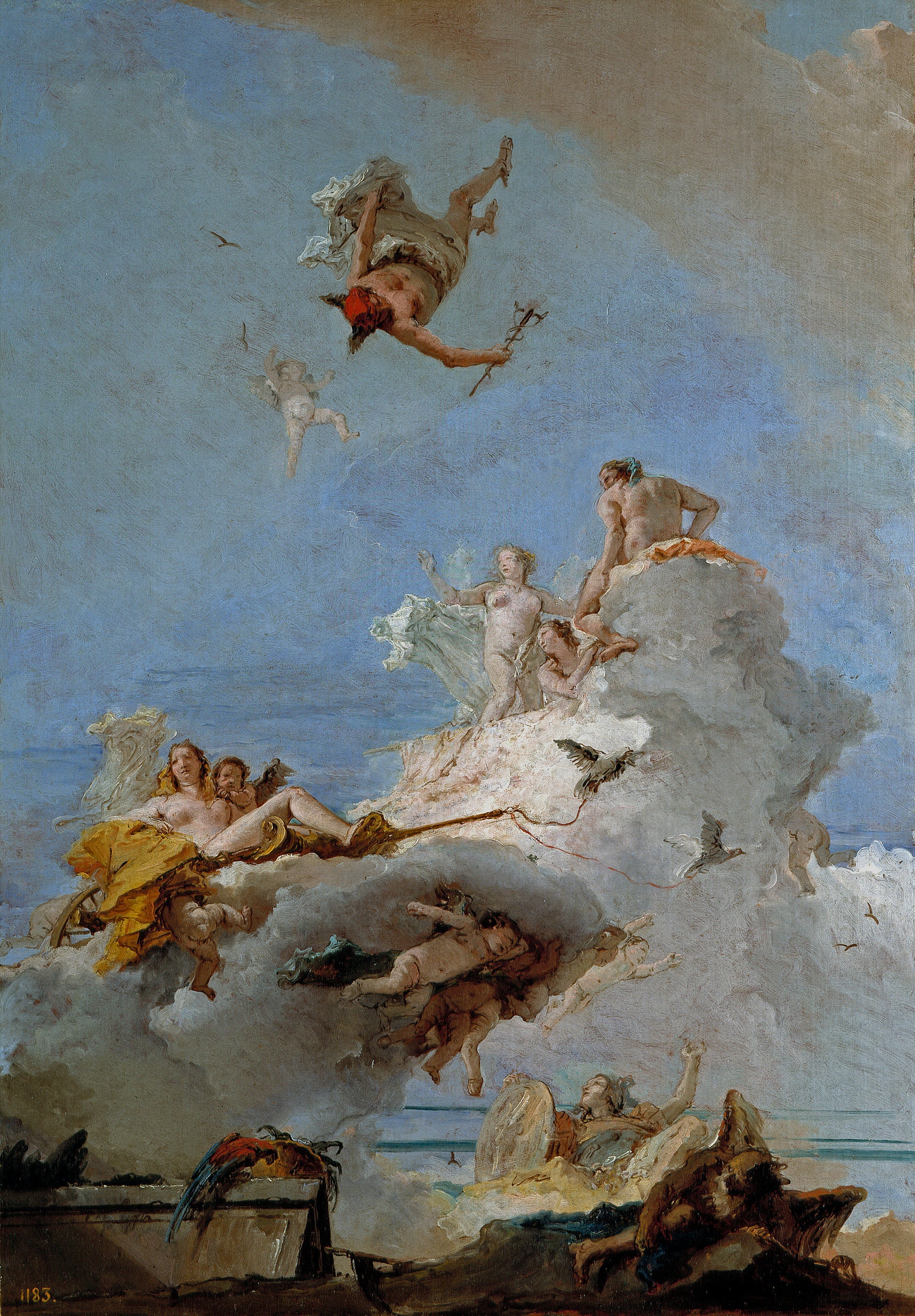 Olympe ou le Triomphe de Vénus - Giovanni Battista Tiepolo - Alpha Reproduction