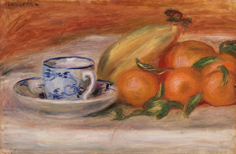 Апельсины, бананы и чашка чая (Апельсины, бананы и чашка чая) - Пьер-Огюст Ренуар