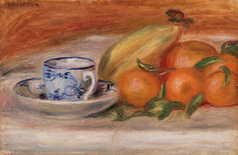Апельсины, бананы и чашка чая (Апельсины, бананы и чашка чая) - Пьер-Огюст Ренуар