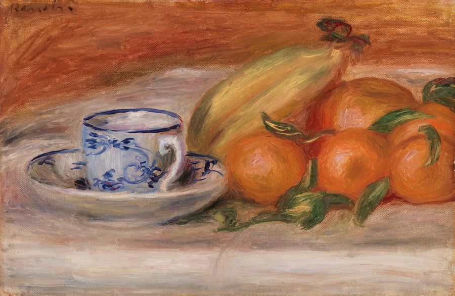 Апельсины, бананы и чашка чая (Апельсины, бананы и чашка чая) - Пьер-Огюст Ренуар