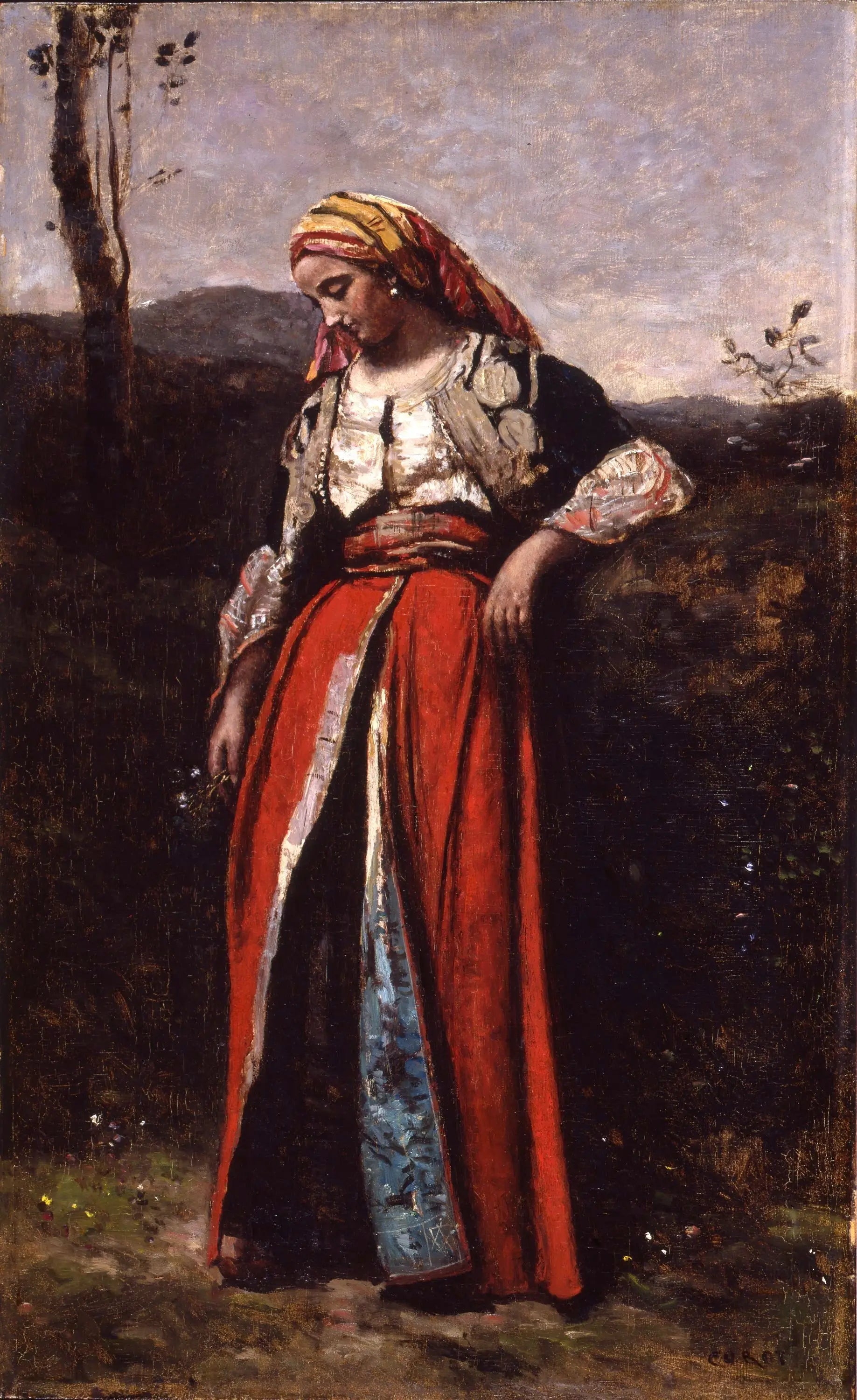 Orientale rêveuse - Jean-Baptiste Camille Corot - Alpha Reproduction