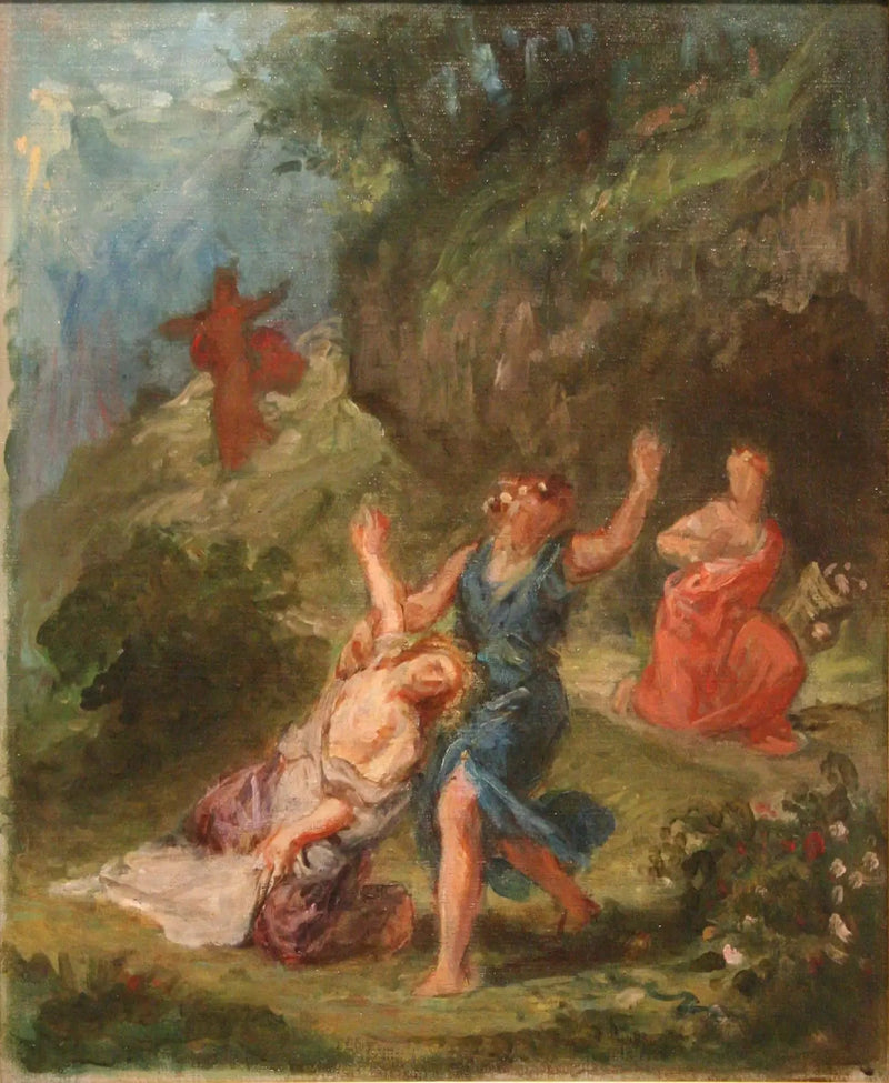 Орфей, спасающий Эвридику - Эжен Делакруа