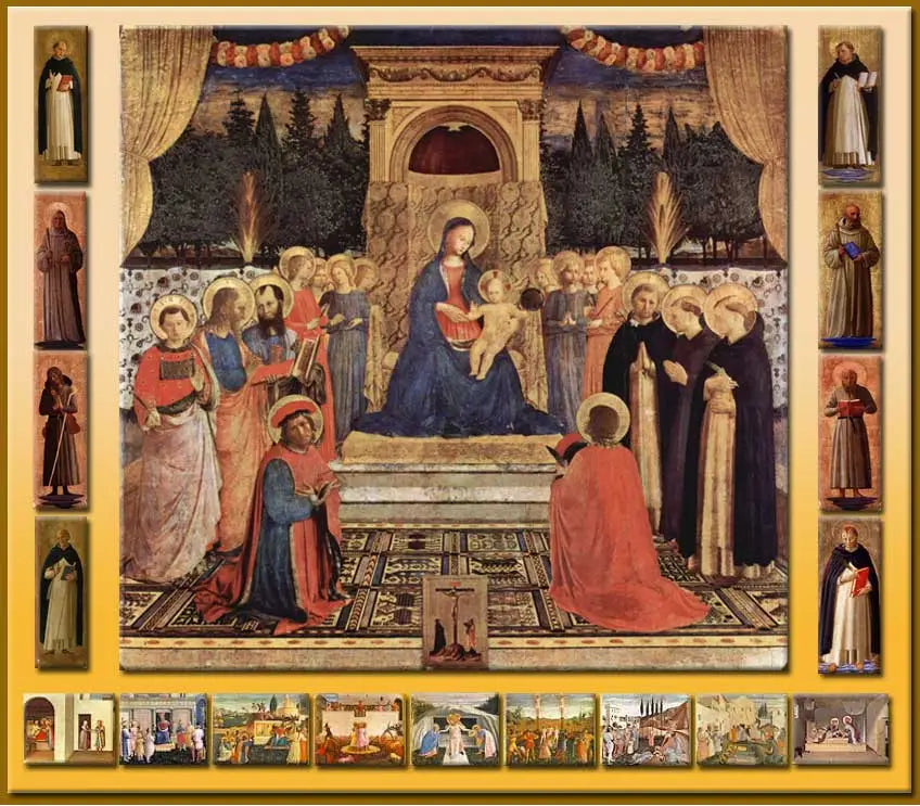 Palais de Saint-Marc - Fra Angelico image 1 tableau peint à l’huile sur toile