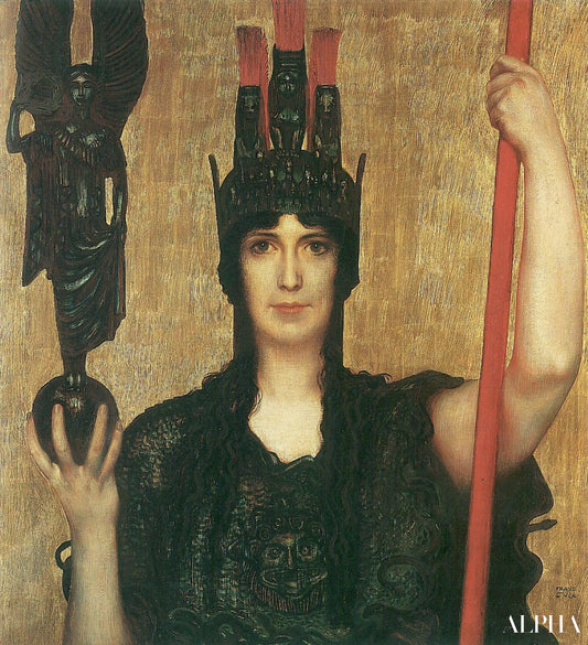 Pallas Athéna - Franz Von Stuck Reproductions de tableaux à la peinture à l’huile