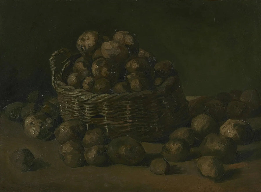 Panier de pommes de terre - Vincent van Gogh image 1 copie peinte à la main à l’huile
