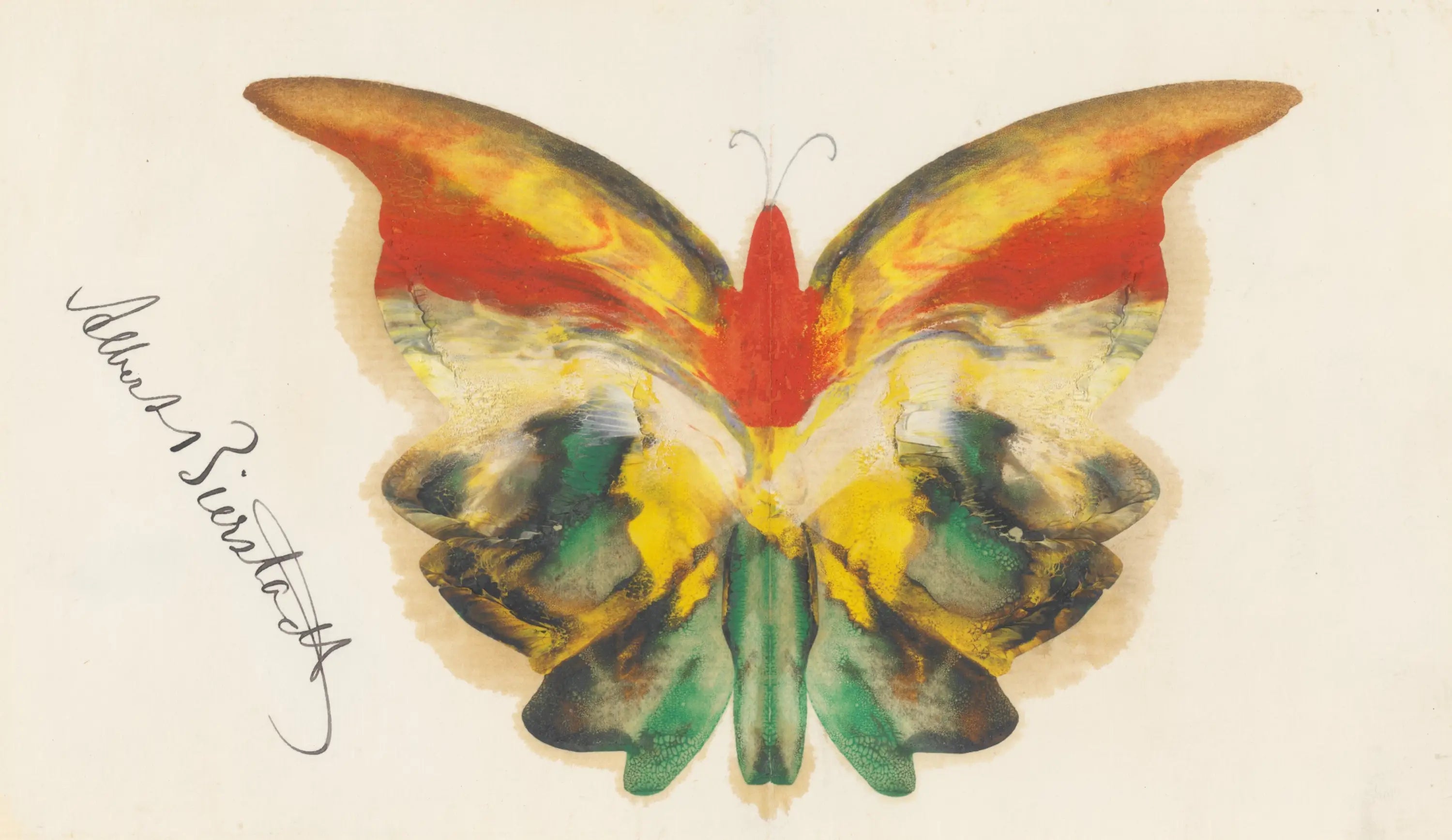 Papillon jaune - Albert Bierstadt - Alpha Reproduction