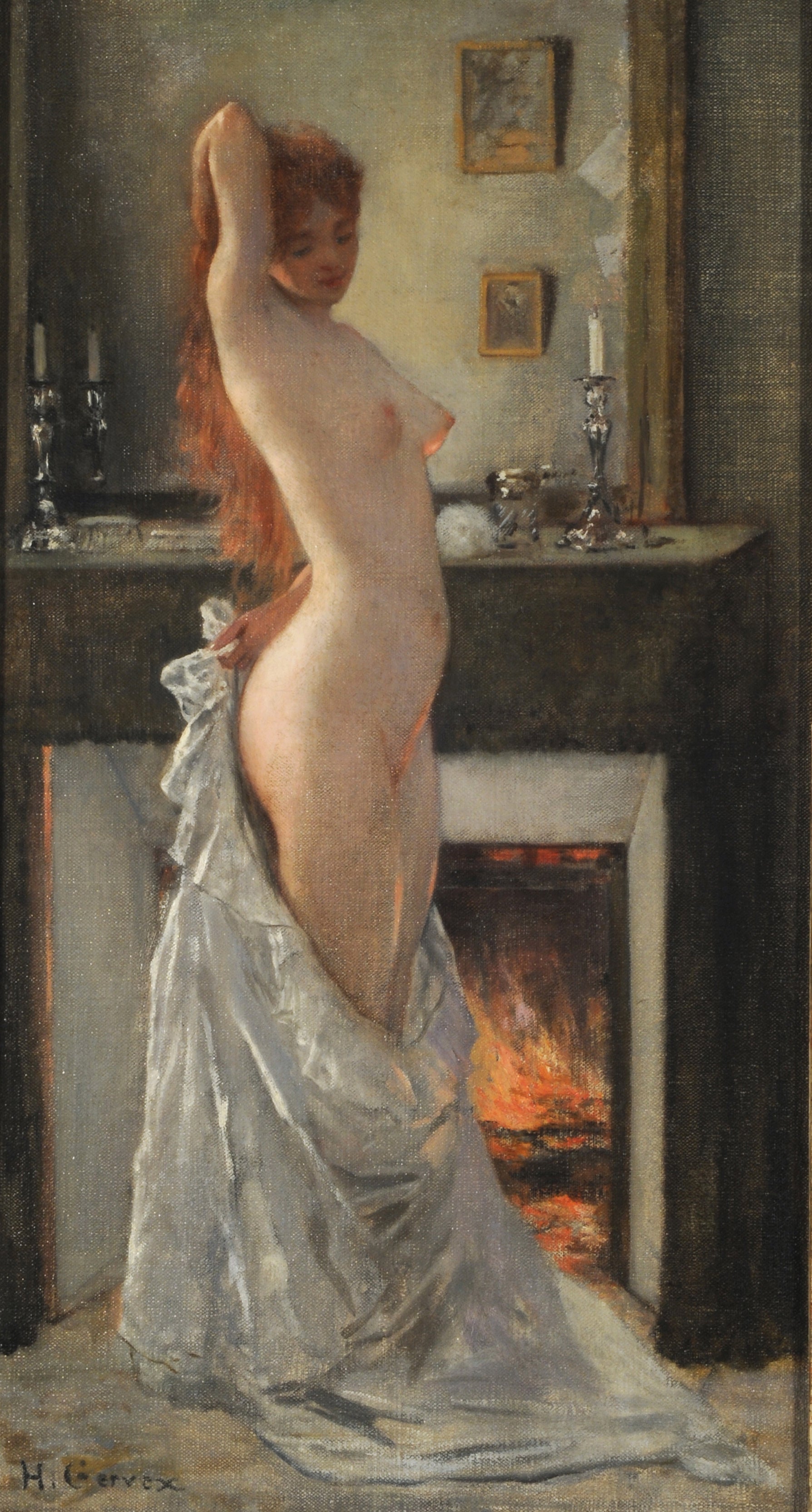 Parisina en su toilette - Henri Gervex image 1 tableau peint à l’huile sur toile