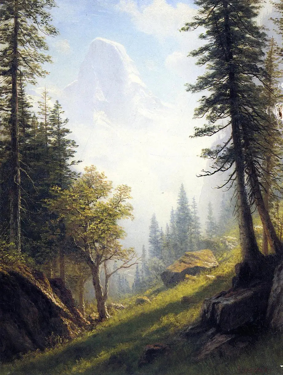 Parmi les Alpes bernoises - Albert Bierstadt - Alpha Reproduction