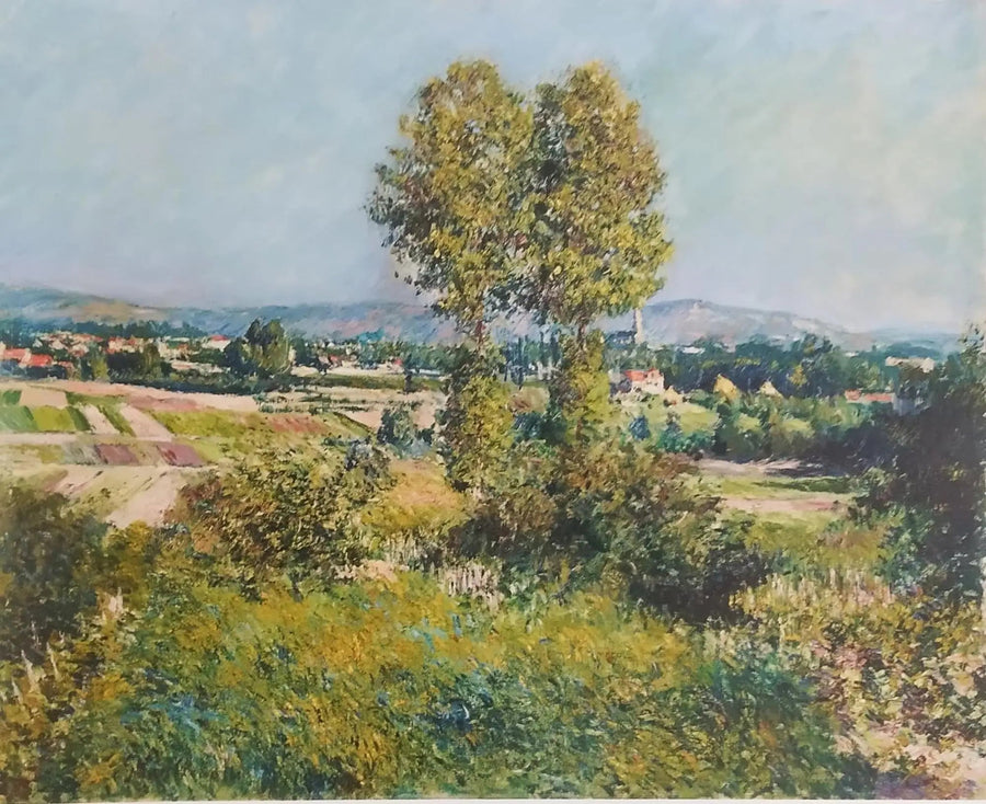 Paysage à Argenteuil - Gustave Caillebotte image 1 copie peinte à la main à l’huile