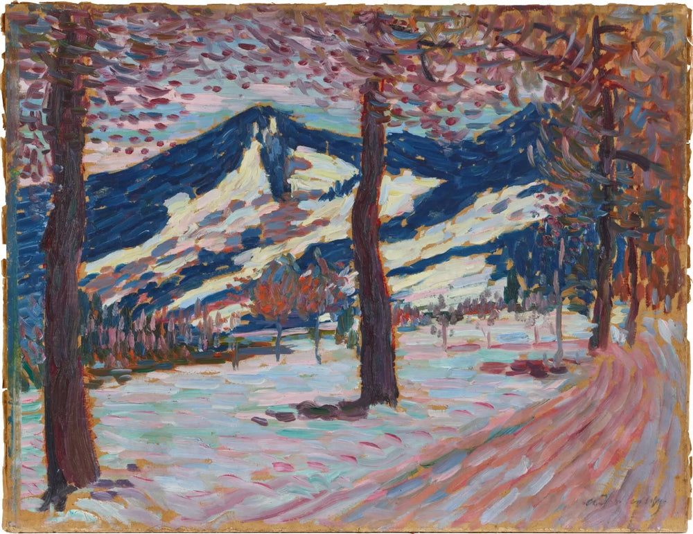 Paysage à Füssen (printemps) - Alexej von Jawlensky - Alpha Reproduction
