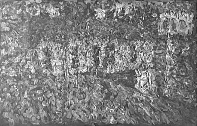 Пейзаж с домами и водным потоком - Казимир Малевич