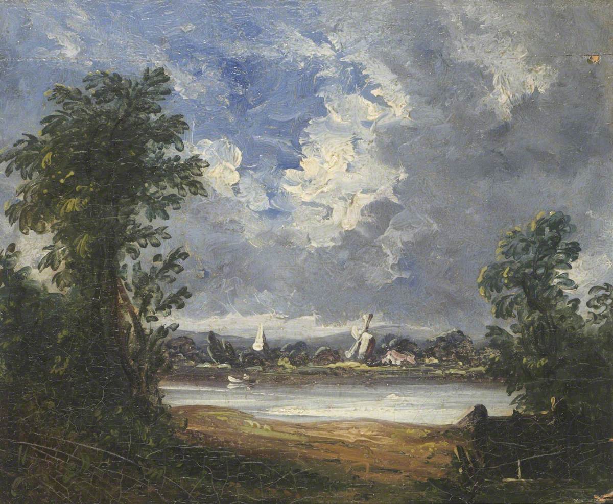 Paysage avec moulin à vent - John Constable - Alpha Reproduction