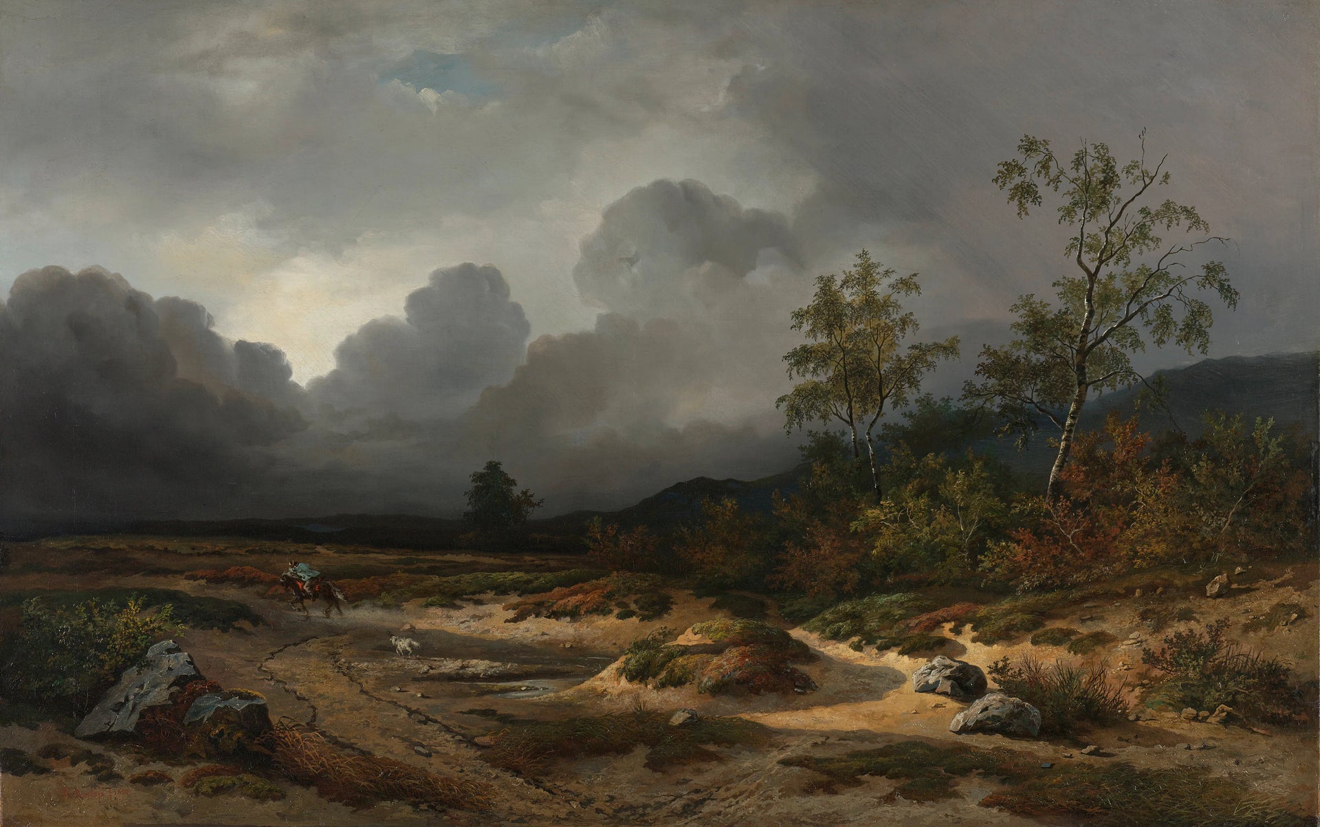 Paysage avec un orage qui approche - Willem Roelofs