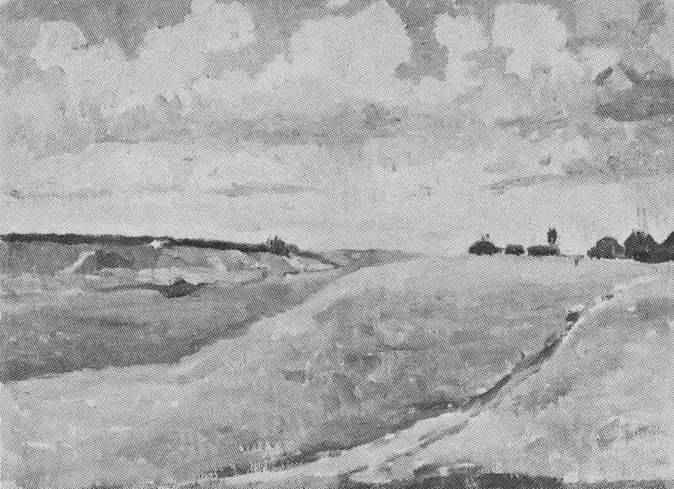 Пейзаж, поля - Казимир Малевич