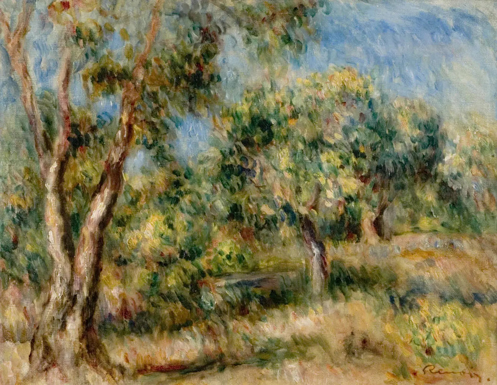 Paysage de Cagnes - Pierre-Auguste Renoir image 1 copie de tableau peinte à la main