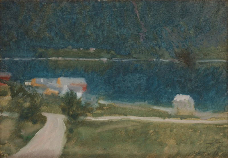 Пейзаж фьорда - Андерс Зорн