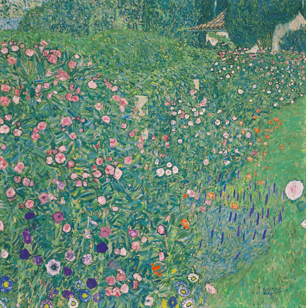 Reproduction du tableau « Paysage horticole italien - Gustav Klimt » par Alpha Reproduction en peinture à l’huile