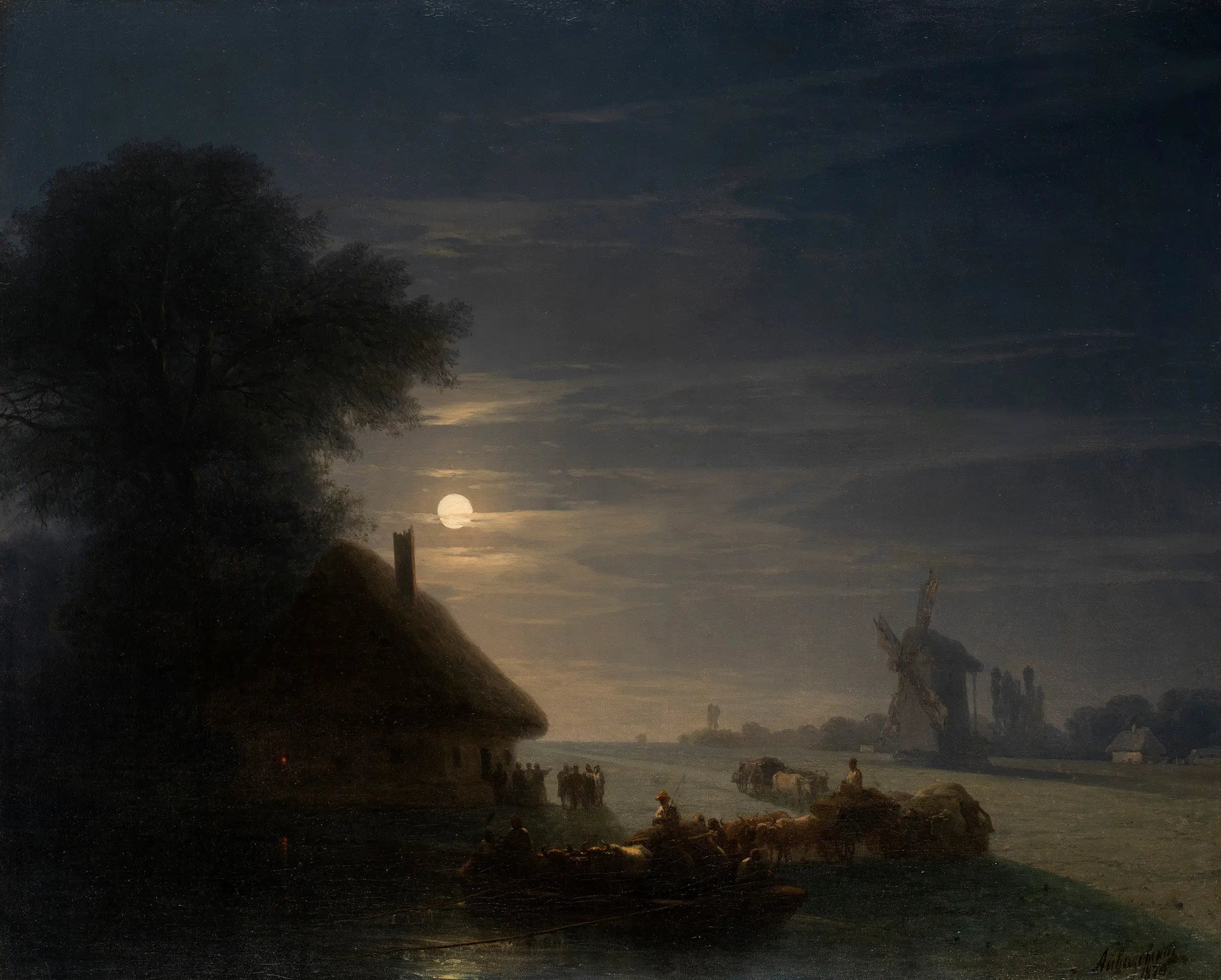 Paysage ukrainien de nuit - Ivan Aïvazovski - Alpha Reproduction