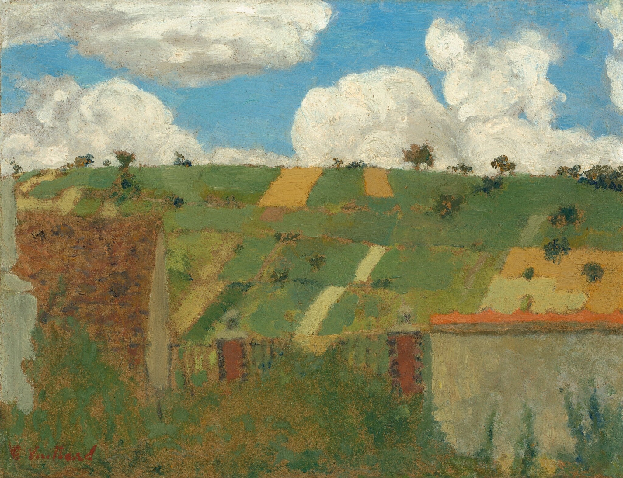 Paysage Villeneuve-sur-Yonne - Édouard Vuillard - Alpha Reproduction